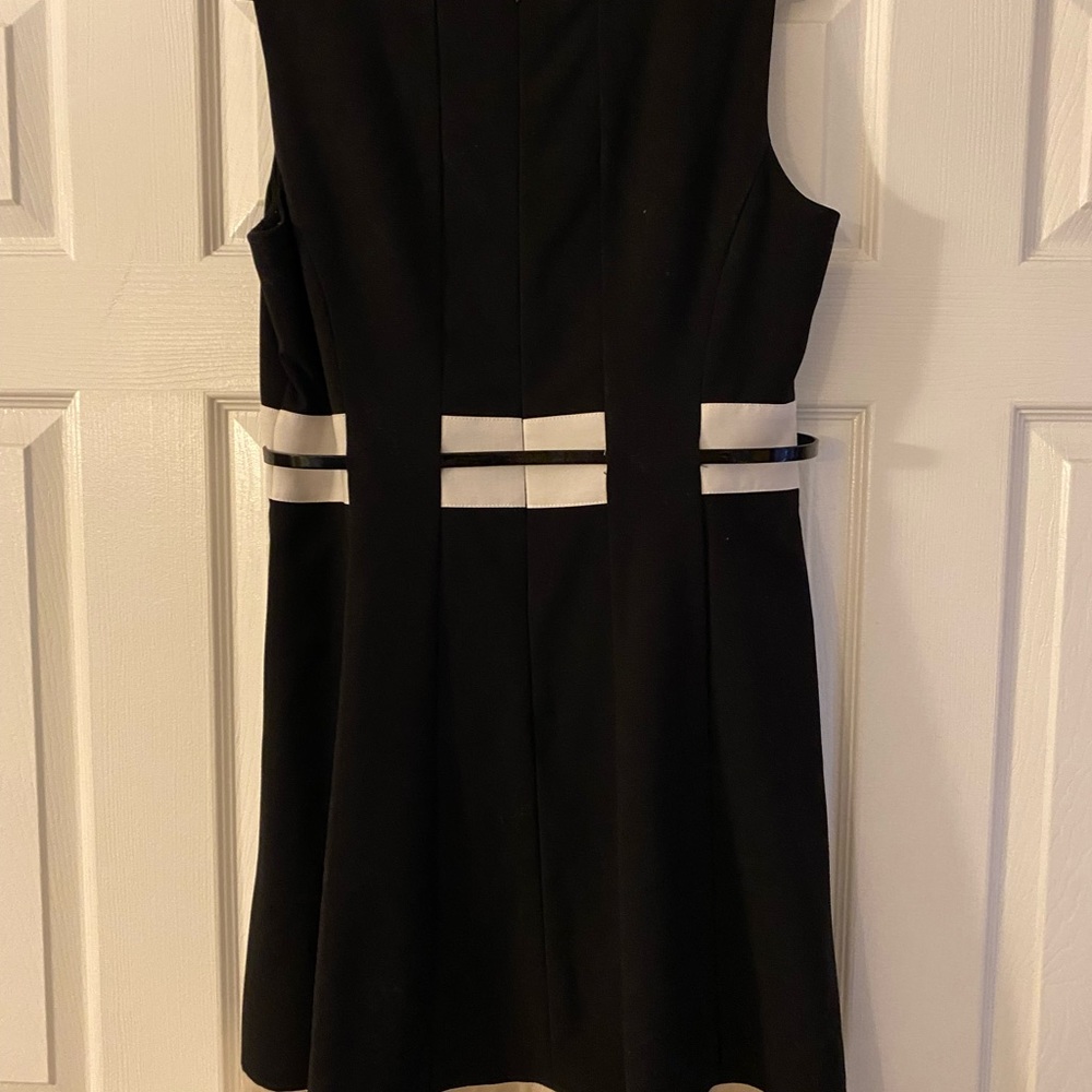 Women’s belted dress.